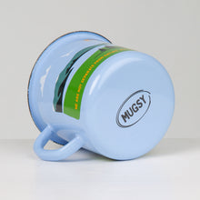 Lade das Bild in den Galerie-Viewer, WONDERFUL WORLD - Emaillebecher in hellblau - 330ml