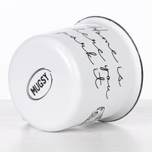 Lade das Bild in den Galerie-Viewer, HOME IS WHERE YOU PARK IT Emaillebecher mit Campingbus mit Aufstelldach