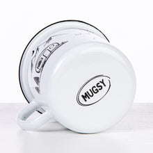 Lade das Bild in den Galerie-Viewer, HOME IS WHERE YOU PARK IT Emaillebecher mit Wohnwagen Motiv