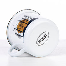 Lade das Bild in den Galerie-Viewer, COFFEE & ADVENTURE Emaillebecher weiß