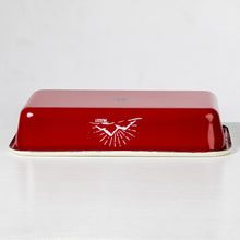 Lade das Bild in den Galerie-Viewer, REDLINE Emaille Geschirr: Auflaufform, Schale mit Motiv: Berge | Schüssel, Ofenform, Casserole für die Outdoorküche, Camping | 800 ml