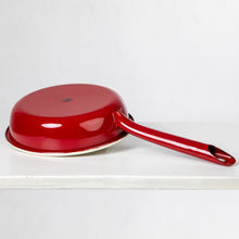 Lade das Bild in den Galerie-Viewer, REDLINE Emaille Geschirr: Pfanne mit Griff, Motiv: Berge | Bratpfanne für die Outdoorküche, Camping | 800 ml