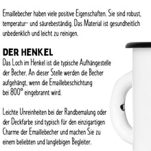 Lade das Bild in den Galerie-Viewer, HOME IS WHERE YOU PARK IT Emaillebecher mit Alkoven Wohnmobil