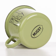 Lade das Bild in den Galerie-Viewer, KEEP IT SIMPLE - TAKE IT EASY Emaillebecher - 330ml - verschiedene Farben