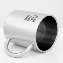 Lade das Bild in den Galerie-Viewer, Edelstahlbecher mit KOMPASS Motiv - "Wer sein Ziel kennt, findet den Weg"