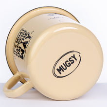 Lade das Bild in den Galerie-Viewer, ROADTRIPPING - THE ROAD AHEAD OF YOU Emaillebecher weiß/beige