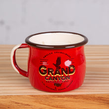 Lade das Bild in den Galerie-Viewer, Sojawachs Kerze im Emaillebecher | Becher 350ml | Modell: Grand Canyon