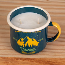 Lade das Bild in den Galerie-Viewer, Sojawachs Kerze im Emaillebecher | Becher 320ml | Modell: Wisdom
