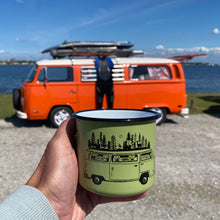 Lade das Bild in den Galerie-Viewer, KEEP IT SIMPLE - TAKE IT EASY Emaillebecher - 330ml - verschiedene Farben