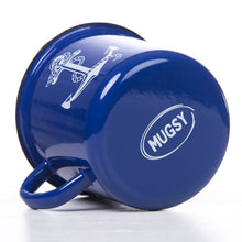 Lade das Bild in den Galerie-Viewer, YOU CAN CALL ME CAPTAIN Emaillebecher in weiß oder blau - Inhalt: 330ml