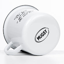 Lade das Bild in den Galerie-Viewer, SURF Emaillebecher in weiß - Inhalt: 330ml