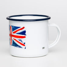 Lade das Bild in den Galerie-Viewer, UK Emaillebecher mit Flaggen Motiv