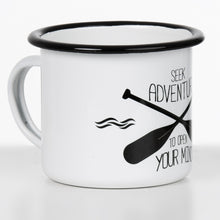 Lade das Bild in den Galerie-Viewer, SEEK ADVENTURE Emaillebecher weiß