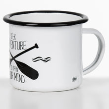 Lade das Bild in den Galerie-Viewer, SEEK ADVENTURE Emaillebecher weiß
