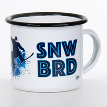 Lade das Bild in den Galerie-Viewer, SNOWBOARD Emaillebecher