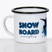 Lade das Bild in den Galerie-Viewer, SNOWBOARD Emaillebecher