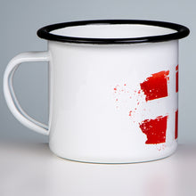 Lade das Bild in den Galerie-Viewer, DÄNEMARK Emaillebecher mit Flaggen Motiv