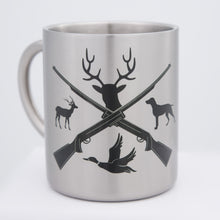 Lade das Bild in den Galerie-Viewer, EIN ECHTER MANN JAGT Edelstahlbecher