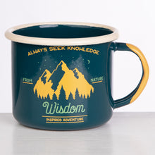 Lade das Bild in den Galerie-Viewer, WISDOM Serie | Emaillebecher 320ml | Farbe: blaugrün