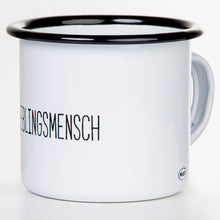 Lade das Bild in den Galerie-Viewer, #LIEBLINGSMENSCH Emaillebecher