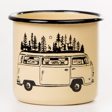 Lade das Bild in den Galerie-Viewer, KEEP IT SIMPLE - TAKE IT EASY Emaillebecher - 330ml - verschiedene Farben