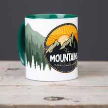 Lade das Bild in den Galerie-Viewer, MOUNTAINS ARE CALLING Keramiktasse