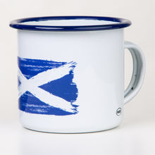 Lade das Bild in den Galerie-Viewer, SCHOTTLAND Emaillebecher mit Flaggen Motiv