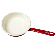 Lade das Bild in den Galerie-Viewer, REDLINE Emaille Geschirr: Pfanne mit Griff, Motiv: Berge | Bratpfanne für die Outdoorküche, Camping | 800 ml