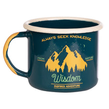 Lade das Bild in den Galerie-Viewer, WISDOM Serie | Emaillebecher 320ml | Farbe: blaugrün