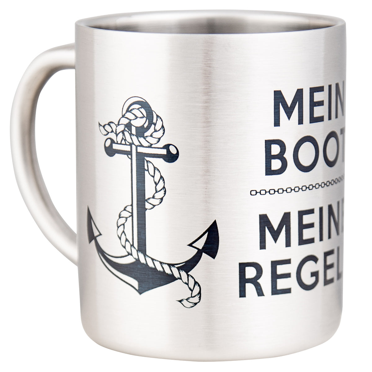 Shirtinstyle Emaillebecher Mit Seepferdchen-Motiv – 300 Ml, Weiß, Für Kaffee & Tee
