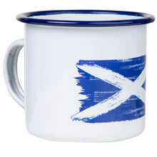Lade das Bild in den Galerie-Viewer, SCHOTTLAND Emaillebecher mit Flaggen Motiv