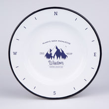 Lade das Bild in den Galerie-Viewer, WISDOM Serie | Emaille Teller | Farbe: apricot / weiß