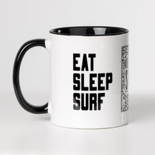 Lade das Bild in den Galerie-Viewer, EAT SLEEP SURF Keramiktasse
