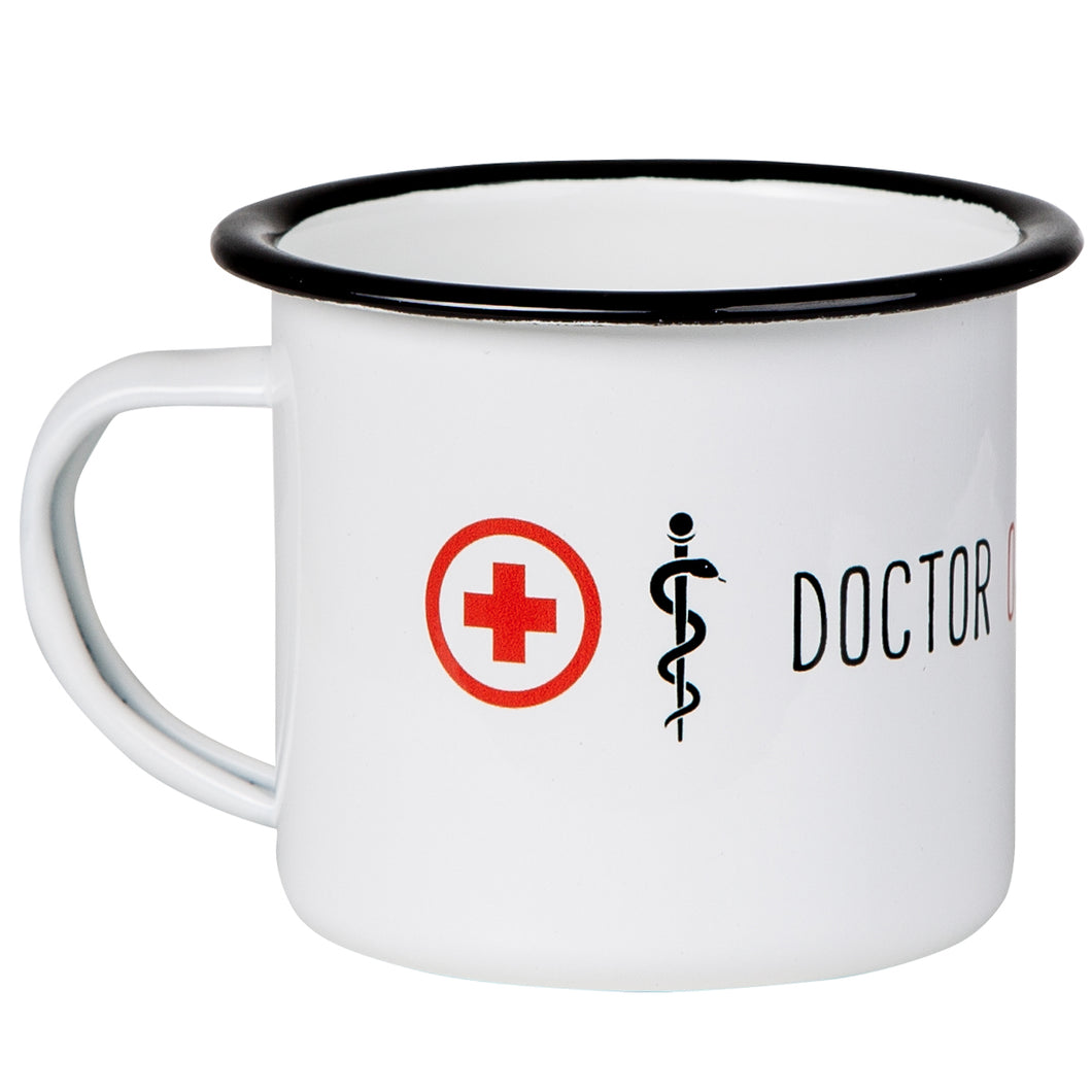 DOCTOR ON DUTY Emaillebecher