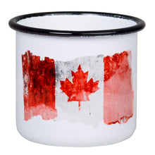 Lade das Bild in den Galerie-Viewer, CANADA Emaillebecher mit Flaggen Motiv

