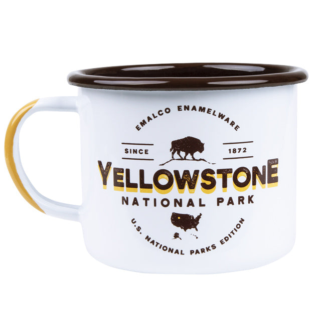 U.S. NATIONAL PARKS Serie | Emaillebecher XL 650ml | Modell: Yellowstone