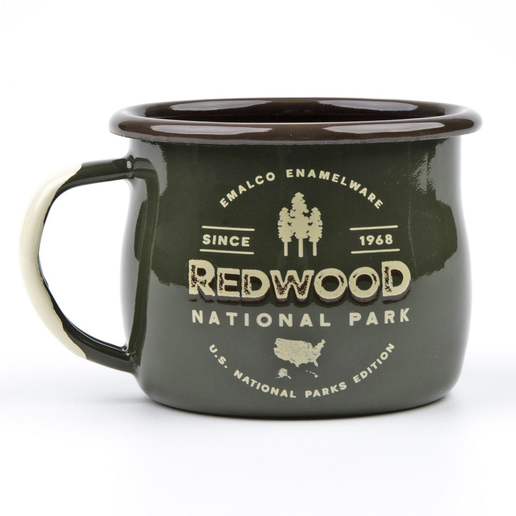 U.S. NATIONAL PARKS Serie | Emaillebecher 350ml | Modell: Redwood