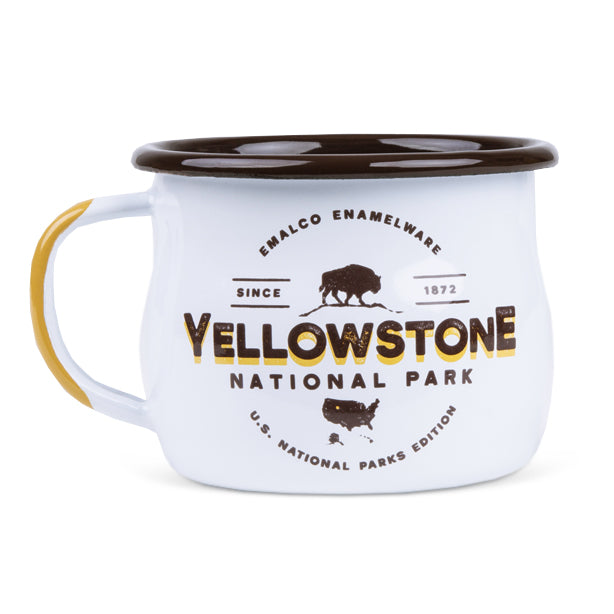 U.S. NATIONAL PARKS Serie | Emaillebecher 350ml | Modell: Yellowstone